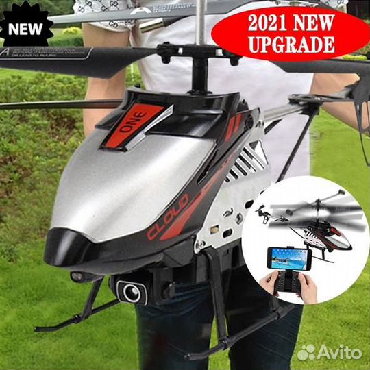 Вертолет на радиоуправлении с камерой пульт новый