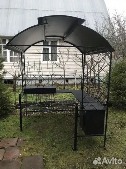 Мангал с крышей