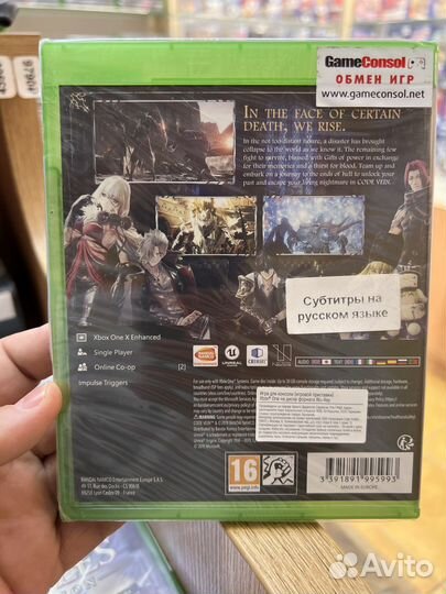 Code Vein диск для Xbox новый