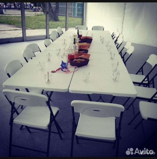 Столы и стулья складеые в прокат