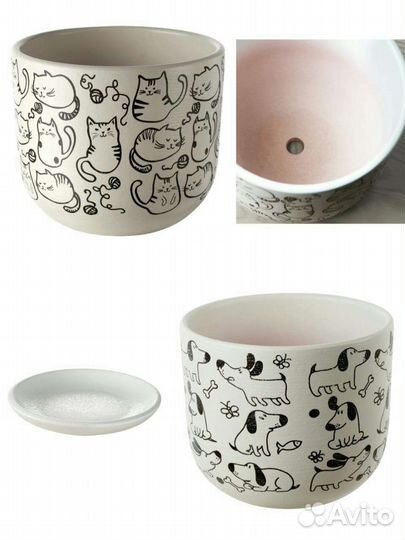 Горшки керамические Икеа