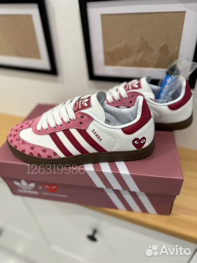 Adidas samba og pink mist сердечки