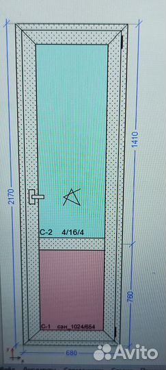 Двери балконные металлопластиковые новые