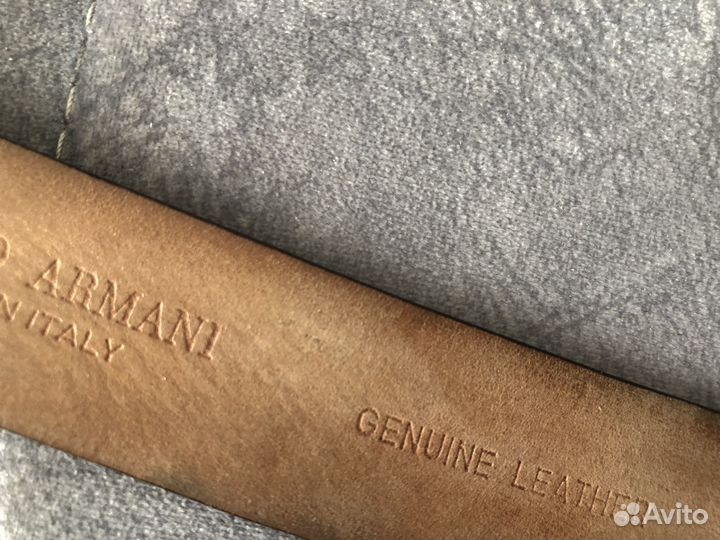 Ремень Armani оригинал коричневый Италия