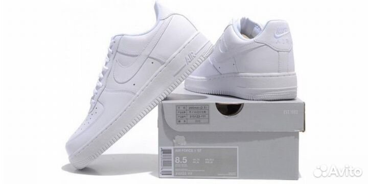 Кроссовки Nike air force 1 white