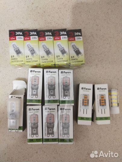 Лампа светодиодная цоколь G9, G4