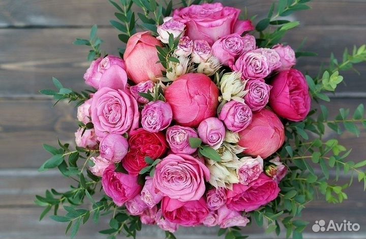 Пионы и пионовидные розы