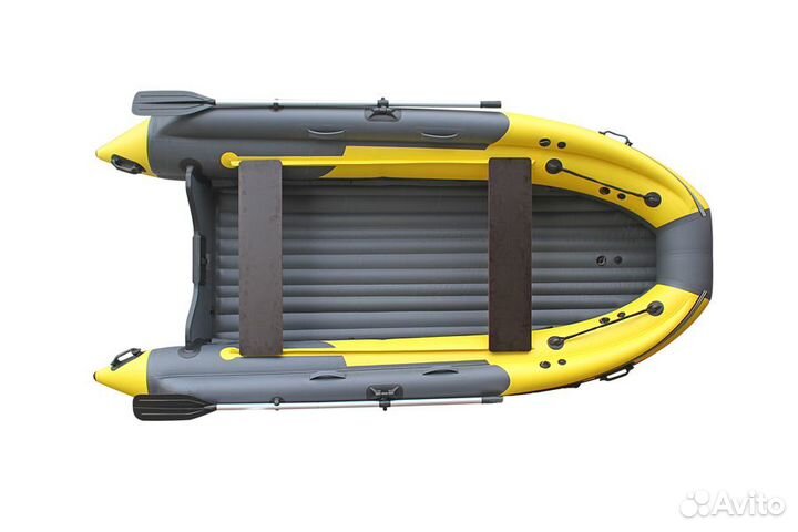 Лодка Skat Тритон 450 Fi нд; желто-серая