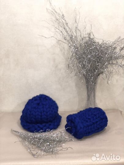 Комплект шапка и снуд. Ручная работа. В наличии и