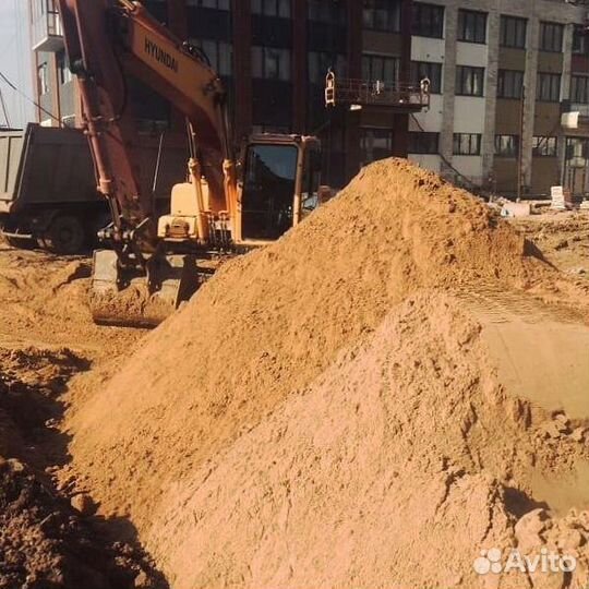 Песок карьерный с доставкой