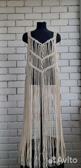 Платье макраме