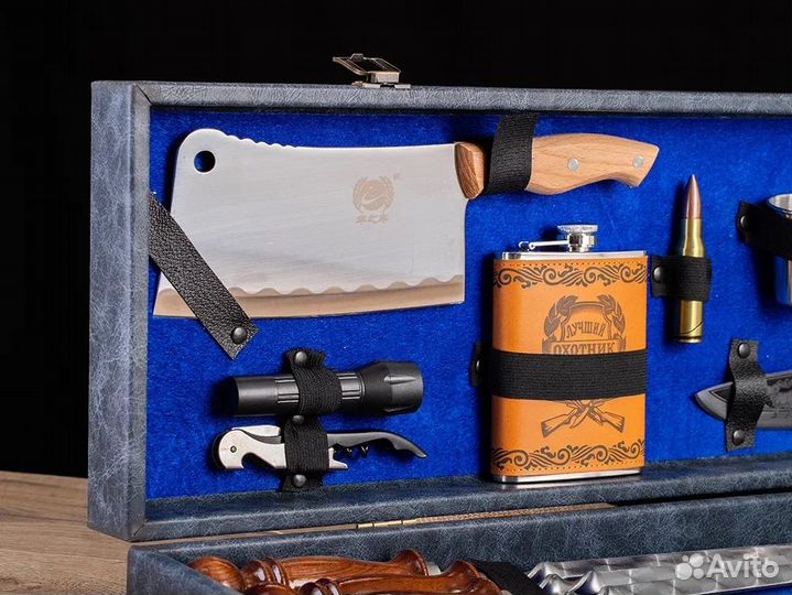 Подарочный набор шампуров Пуля в кейсе