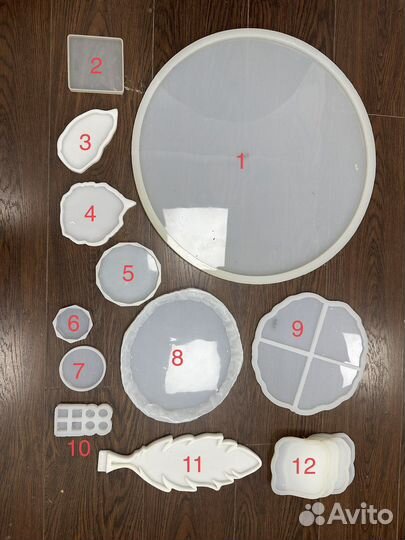 Силиконовые молды для эпоксидной смолы