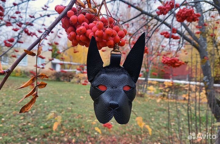 Брелоки из кожи - Адский дог питбуль и боксер