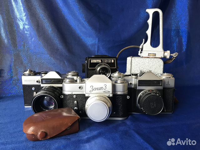 Коллекция фотоаппаратов времен СССР