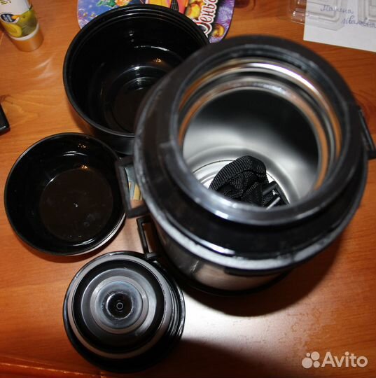 Термос суповой чайный металлический 1 литр Разные