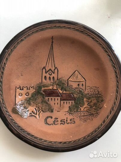 Настенная тарелка керамика