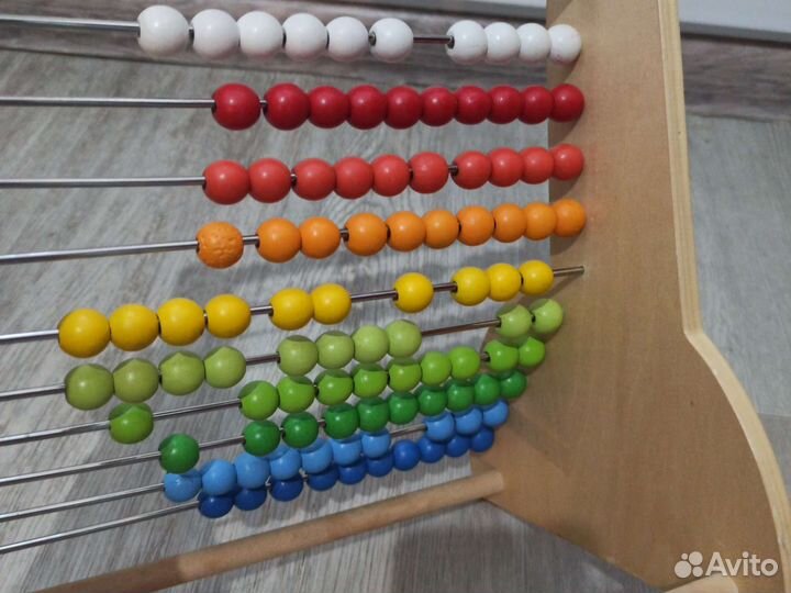 Развивающие игрушки деревянные счеты детские
