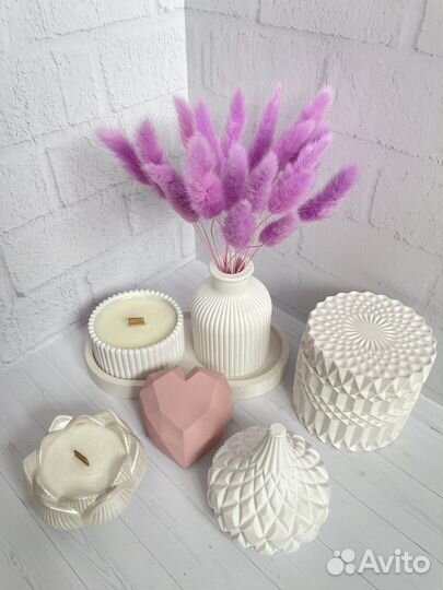 Вазы. Шкатулки. Свечи. Кашпо