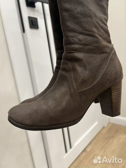 Сапоги женские демисезонные замша 37 размер