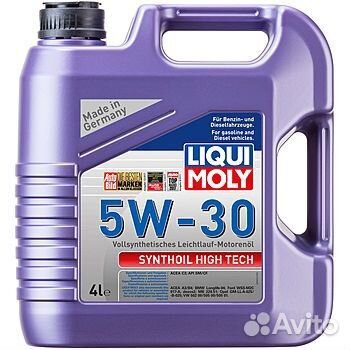 Liqui Moly 5w30 Synthoil High Tech 4 литра