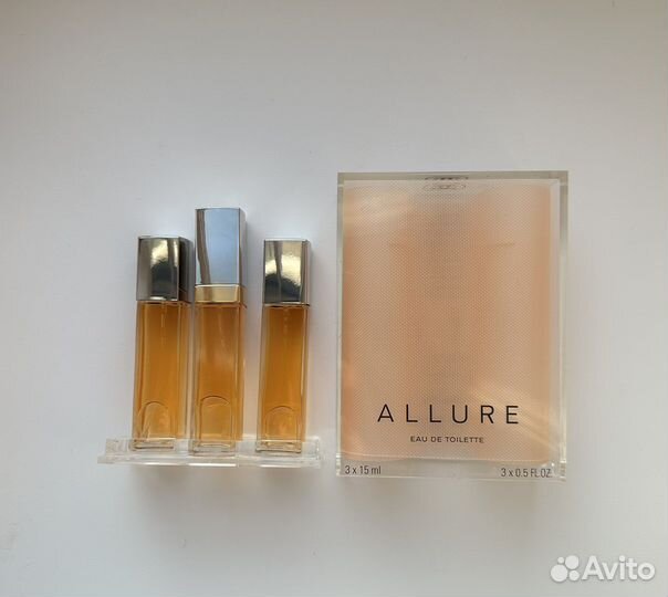Chanel allure eau de toilette набор 15 мл * 3 шт