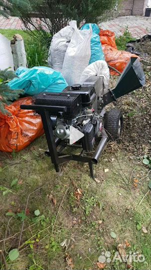 Аренда щепареза, измельчитель веток+доп услуги