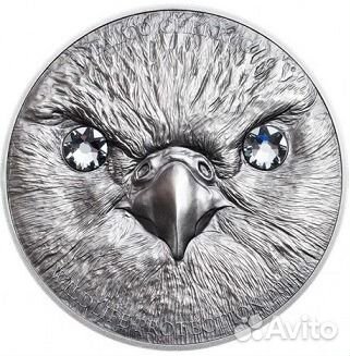 Монета Сокол Балобан серебро Монголия 2016 футляр