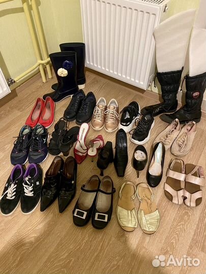 Обувь 16 пар (пакетом, 175 за пару) +пуховик