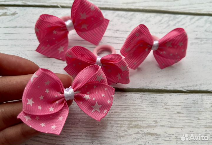Бантики резинки заколки детские