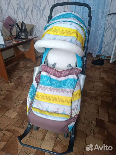 Санки коляска ника 7 3