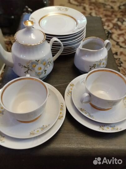 Чайный сервиз СССР Рижский фарфоровый завод