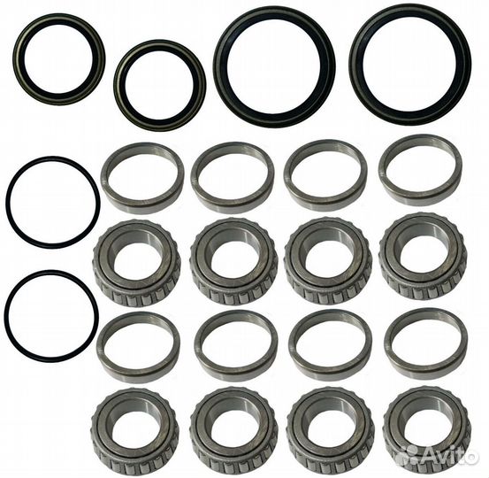 Подшипники, сальнки передней оси Polaris