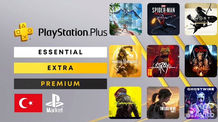 Подписка PS Plus (Essential/Extra/Deluxe/EA Play)