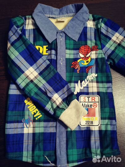 Рубашка с начесом