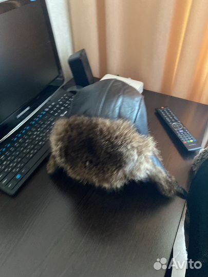 Шапка ушанка мужская зимняя натуральная кожа