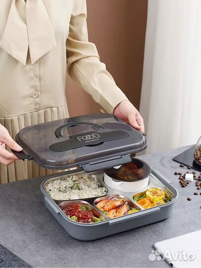Ланч бокс большой контейнер для еды супница