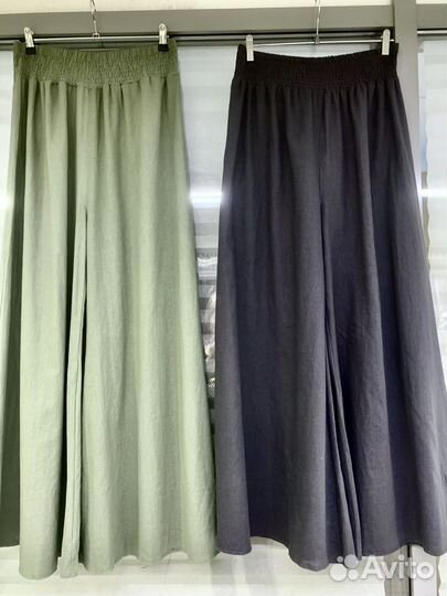 Палаццо широкие брюки 54:56:58:60:62:64