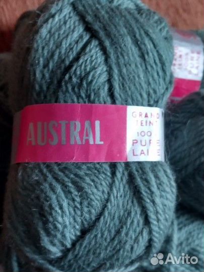 Нитки 10 мотков ниток для вязания шерсть