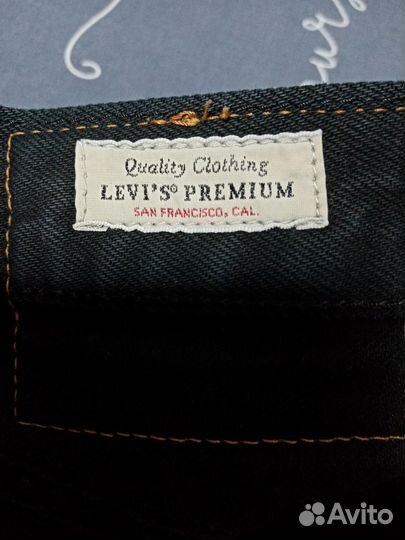 Мужские джинсы levis 501 черные