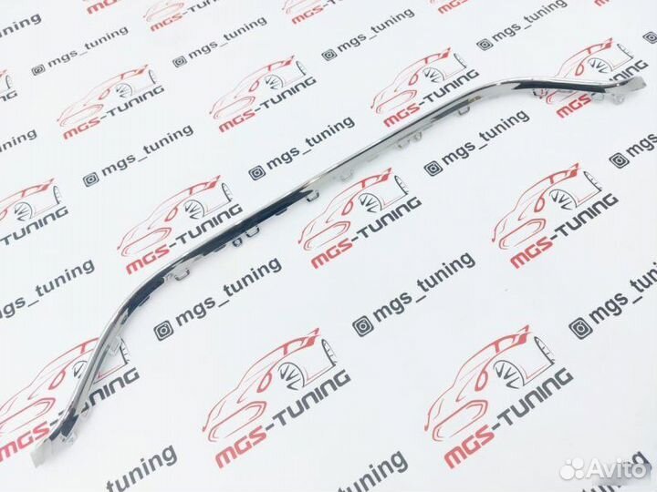 Центральная планка диффузора Mercedes w222 S63 AMG