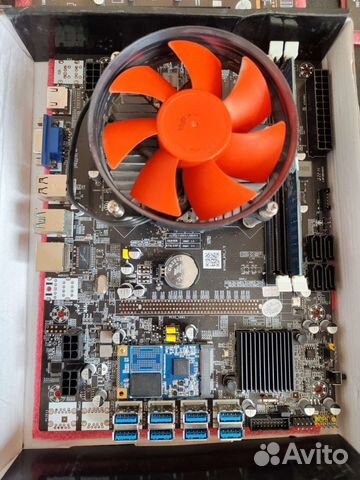 Материнская плата для майнинга B75 Btc комплект купить в Комсомольске ...