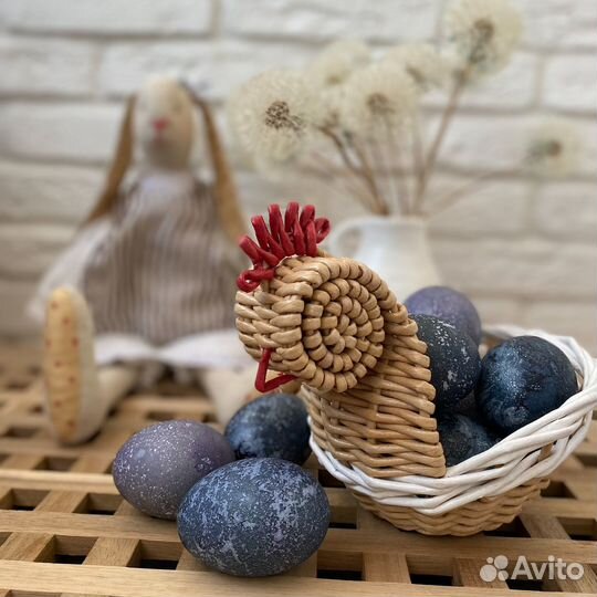 Пасхальная корзина курочка для яиц