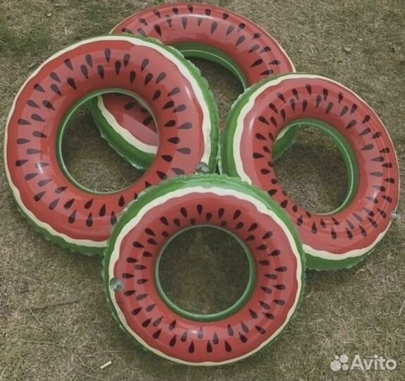 Надувной круг пончик, арбуз