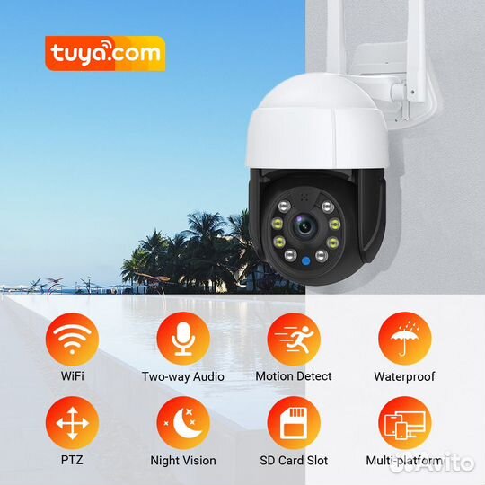 Поворотная WiFi IP-камера 3мп (Магазин - доставка)