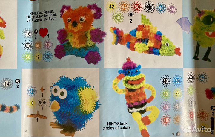 Конструктор Bunchems (липучки) 400+