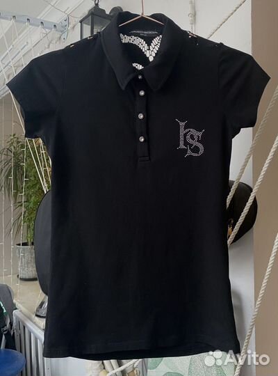 Поло Hardsoda футболка женская XS черная