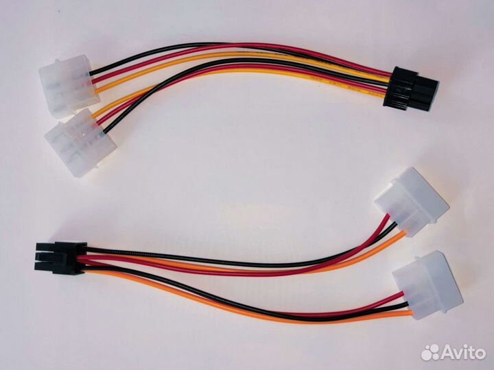 Переходник с 2*molex на 6pin видеокарты