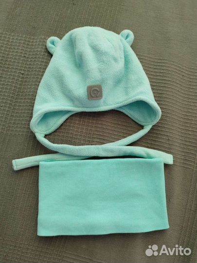 Комплект детская шапка и шарф на осень