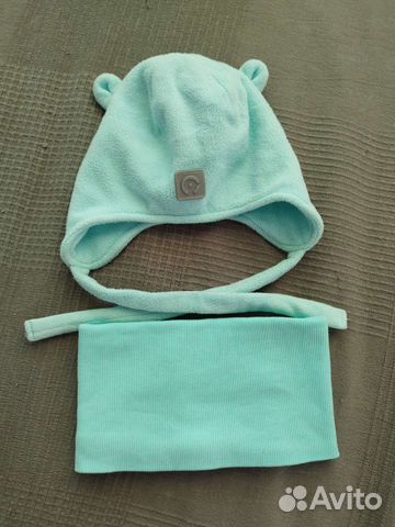 Комплект детская шапка и шарф на осень